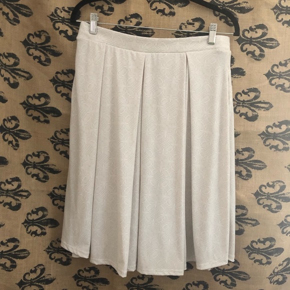 LuLaRoe Dresses & Skirts - {Lularoe} Madison beige Ivory skirt